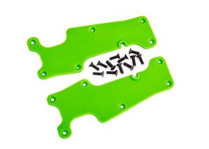 Traxxas - Suspension arm covers, green, front (left and right)/ 2.5x8 CCS (12) (TRX-9633G)