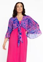 Yoek Bolero plisse FIERCE | Roze | Maat 54/56