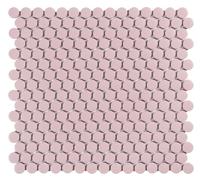 Mozaïek tegels Penny Rose Mat 31,5x29,1 - Rond Wand en vloer Geglazuurde porseleinen steengoed