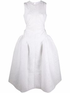 Cecilie Bahnsen robe Juju à godets - Blanc