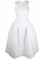 Cecilie Bahnsen robe Juju à godets - Blanc