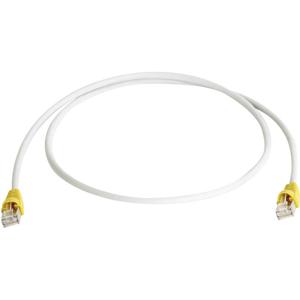 Telegärtner RJ45 (cross) Netwerkkabel Aansluitkabel CAT 6A S/FTP 1.00 m Grijs Vlambestendig, Snagless