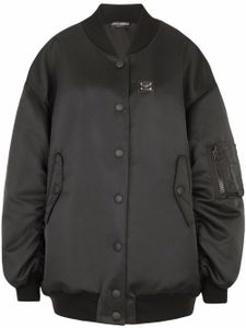 Dolce & Gabbana veste bomber à logo - Noir