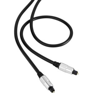 Toslink Digitale audio Aansluitkabel [1x Toslink-stekker (ODT) - 1x Toslink-stekker (ODT)] 1.00 m Zwart SuperSoft-mantel SpeaKa Professional