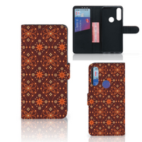 Alcatel 1S 2020 Telefoon Hoesje Batik Brown