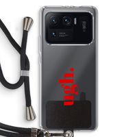 Ugh: Xiaomi Mi 11 Ultra Transparant Hoesje met koord