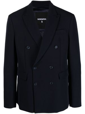 Patrizia Pepe Blazer met dubbele rij knopen - Blauw Patrizia Pepe Blazer met dubbele rij knopen - Blauw