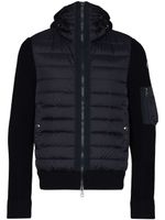 Moncler veste à empiècements matelassés - Bleu - thumbnail