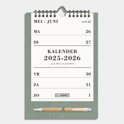 A5 Weekkalender Schooljaar 2025 - 2026 Groen