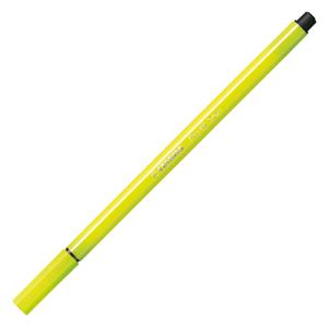 Stabilo pen 68 - viltstift - fluoriserend geel (68/024)