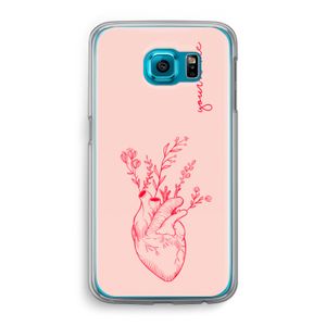 Blooming Heart: Samsung Galaxy S6 Transparant Hoesje
