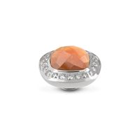 Melano Vivid Border CZ Steentje Red Aventurine Zilver - thumbnail