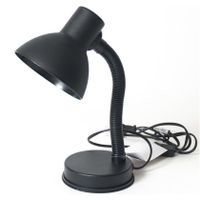 Zwarte leeslamp/bureaulamp 16 x 12 x 30 cm - thumbnail