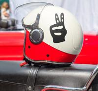 Helm stickers peace teken Helm stickers peace teken