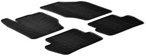 Rubbermatten passend voor Citroen C4 5 2010- (T-Design 4-delig + montageclips) GL0124