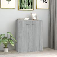 Dressoir 60x30x75 cm bewerkt hout grijs sonoma eikenkleurig - thumbnail