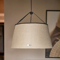 Rivièra Maison Hanglamp 'Harbor Buckle Shade' Linnen, kleur Beige