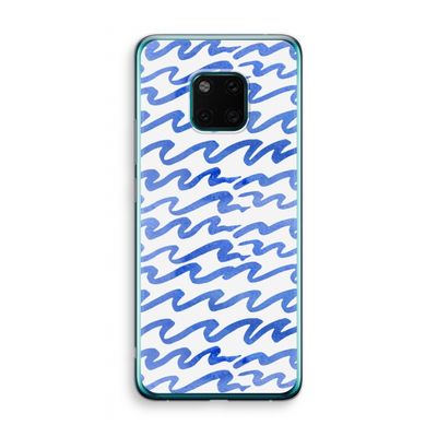 Blauwe golven: Huawei Mate 20 Pro Transparant Hoesje