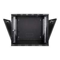 LogiLink 19 WALLMOUNT SOHO BOX 9U 540*550, BLACK, FLATPACK 19inch-wandkast (b x h x d) 540 x 456 x 550 mm 9 HE Zwart (RAL 9005) - thumbnail