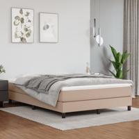 Boxspring bed kunstleer cappuccinokleurig 140x200 cm