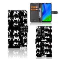 Huawei P Smart 2020 | Telefoonhoesje | Met pasjeshouder | Koetjes