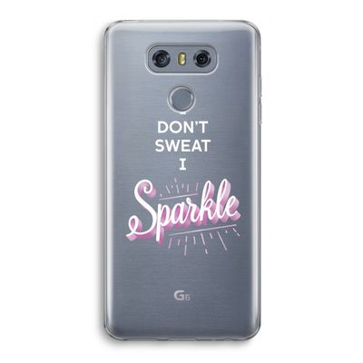Sparkle quote: LG G6 Transparant Hoesje