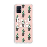 Cactus quote: Galaxy A51 4G Transparant Hoesje