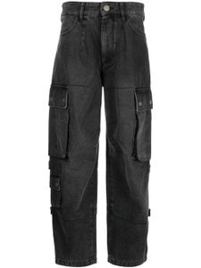 ISABEL MARANT jean cargo Elore à taille basse - Noir