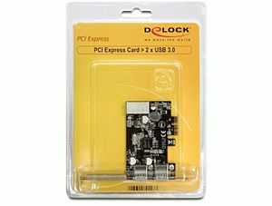 DeLOCK 2x USB 3.0 PCI Express card interfacekaart/-adapter Intern USB 3.2 Gen 1 (3.1 Gen 1)