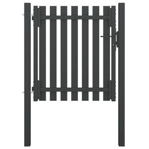 VidaXL Poort 1x1,25 m staal antraciet