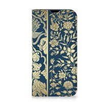 iPhone 13 Mini Smart Cover Beige Flowers - thumbnail