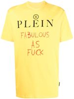 Philipp Plein t-shirt à slogan imprimé - Jaune