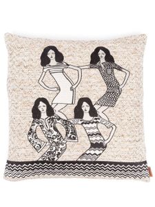 Missoni Home coussin Brunette à imprimé graphique - Tons neutres