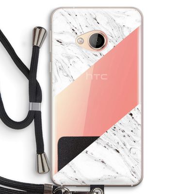 Biggest stripe: HTC U Play Transparant Hoesje met koord