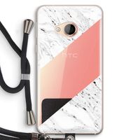 Biggest stripe: HTC U Play Transparant Hoesje met koord