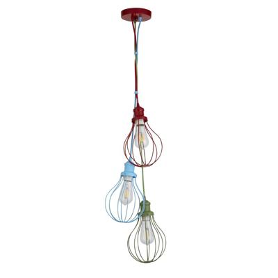 Searchlight Kinderkamer hanglampKids 3-lichts gekleurd - 4683-3