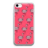 Flamingo: iPhone SE 2020 Transparant Hoesje