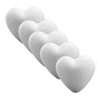 Piepschuim hobby vorm - 5x stuks - hart - 15 cm - DIY knutsel figuren