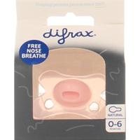 Difrax Fopspeen natural 0-6 meerdere kleuren