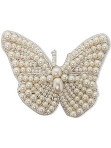 Jennifer Behr petite barrette Greta à perles - Blanc