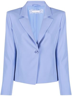 Patrizia Pepe blazer à simple boutonnage - Bleu