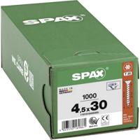 SPAX 1191010450305 R 88091 Senkkopf/T-STAR Houtschroef 4.5 mm 30 mm Torx, Binnen-T Staal Galvanisch verzinkt 1000 stuk(s)
