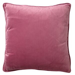 Dutch Decor - FINN - Kussenhoes 45x45 cm - velvet - effen kleur - Heather Rose - roze