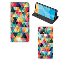 OPPO A15 | Hoesje met Magneet | Geruit