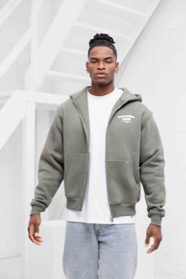 Croyez Fraternité Zip Hoodie Heren Groen - Maat XL - Kleur: WitGroen | Soccerfanshop