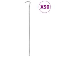 VidaXL Tentharingen 50 st ø7 mm 30 cm gegalvaniseerd staal
