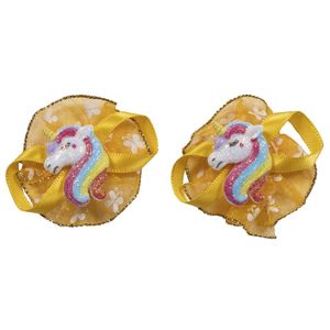 QHP Showbows Unicorn geel