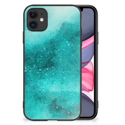 Kleurrijke Telefoonhoesje iPhone 11 Painting Blue