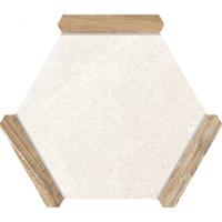 Monopole Avant Hexagon Tegels Sacramento Beige Oak 22 x 25 CM Porselein