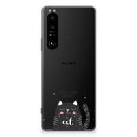 Sony Xperia 1 III Telefoonhoesje met Naam Cat Good Day